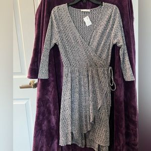 Cute Gray Weave Design Tunic Jacket New w/ Tags Never Worn